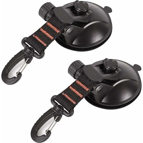 Saugnapf-anker, 2-teiliger Saugnapf Für Karosserie, Befestigungshaken Mit Saugnapf Für Markise, Saugnapf-verankerung, Auto-saugnapf-haken, Für Seitliche Fahrzeugmarkise, Camping, Gepäck (orange)