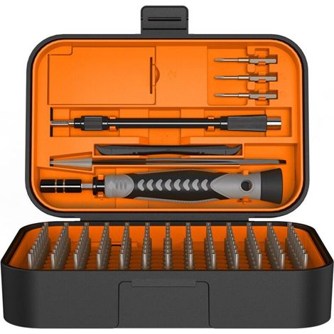 Präzisionsschraubendreher-set Für Elektronikreparaturen, 130 In 1, 117-teilig, Chrom-vanadium, Rutschfest, Rostbeständig, Orange