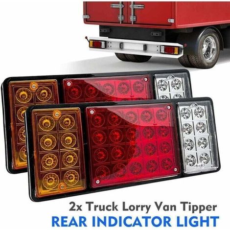 2er-set 12v 36 Led Rücklichter Für Autos, Brems- Und Blinkleuchten Für Anhänger, Lkw, Wohnwagen, Vans Und Rückfahrlichter