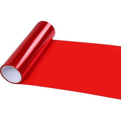 Auto Scheinwerfer Folie, Farbwechselnde Folie, Getönte Autofolie, Scheinwerferfolie Für Autos, Leichtaufkleber Für Autos, 120 Cm X 30 Cm, Rot