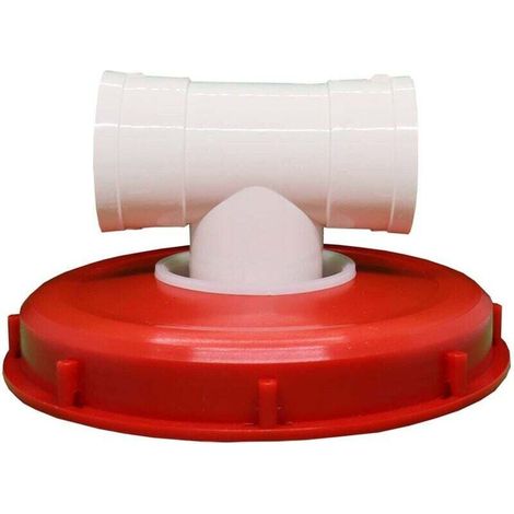 245-mm-ibc-tankdeckel, Ibc-dn75-tankdeckel Mit Nylonfilter, Anschluss Für Ibc-regenwassertank (rot 245 Mm)