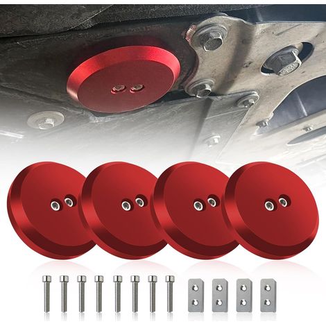 Wagenheber-zubehör Für Corvette – Massiver Aluminium-wagenhebersockel-adapter, Passend Für Corvette C5 C6 C7 C8 Z06 Zr1 Sowie Porsche 911 944 964 993 Boxster Cayman 1997–2023, Rot