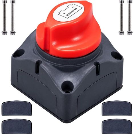 Hauptschalter 1-2-both-off – Spurtar 275a Wasserdicht Für Batterieisolierung, Kompatibel Mit 12v/24v/48v, Ideal Für Boot, Motorrad, Yacht, Auto, Marine Und Wohnwagen(2)