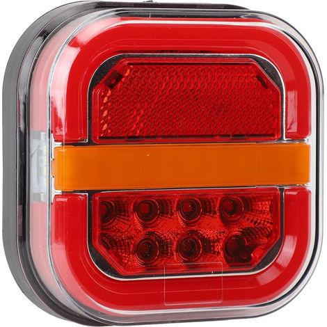 28-led-anhängerrücklicht, Blinkendes Wasserdichtes Licht, Brems- Und Rückfahrlicht Für Pkw, Lkw, Linke Seite (links)