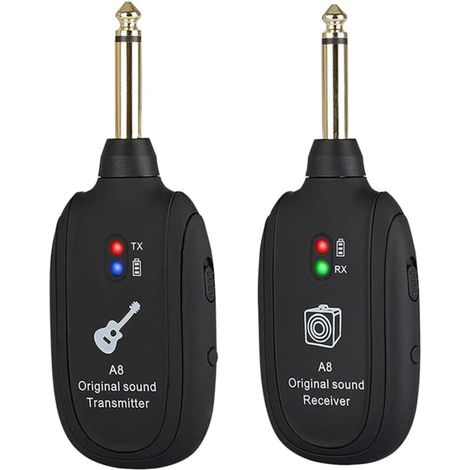 Kabelloser Gitarrensender-empfänger, Kabelloses Gitarrensystem Mit Audio-sender-empfänger In Schwarz, 20hz–20khz Für Das Gitarren-audiosystem