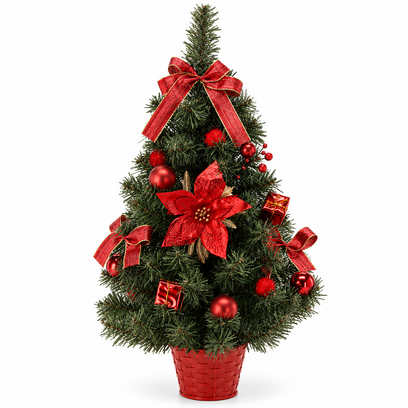 Aga Künstlicher Weihnachtsbaum 60 Cm Rot-gold