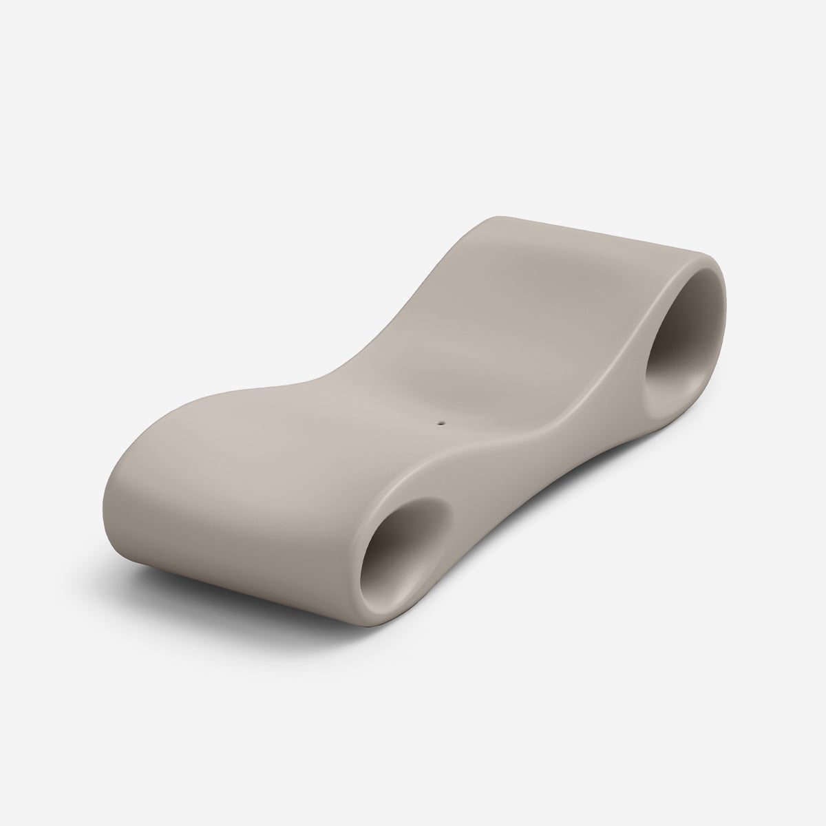 Design-sonnenliege Aus Polyethylen Für Den Außenbereich Slice - Beige