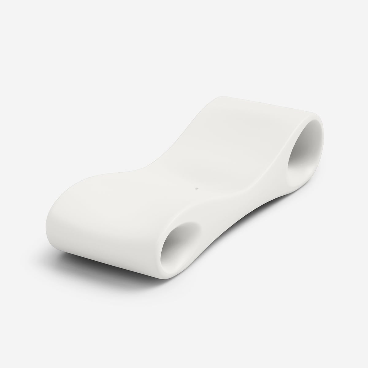 Design-sonnenliege Aus Polyethylen Für Den Außenbereich Slice - Weiß