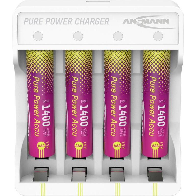[neuwertig] B-ware Ansmann Micro Aaa Akku Pure Power Set 4× 1250 Mah Li-ion Lademodul Usb-c