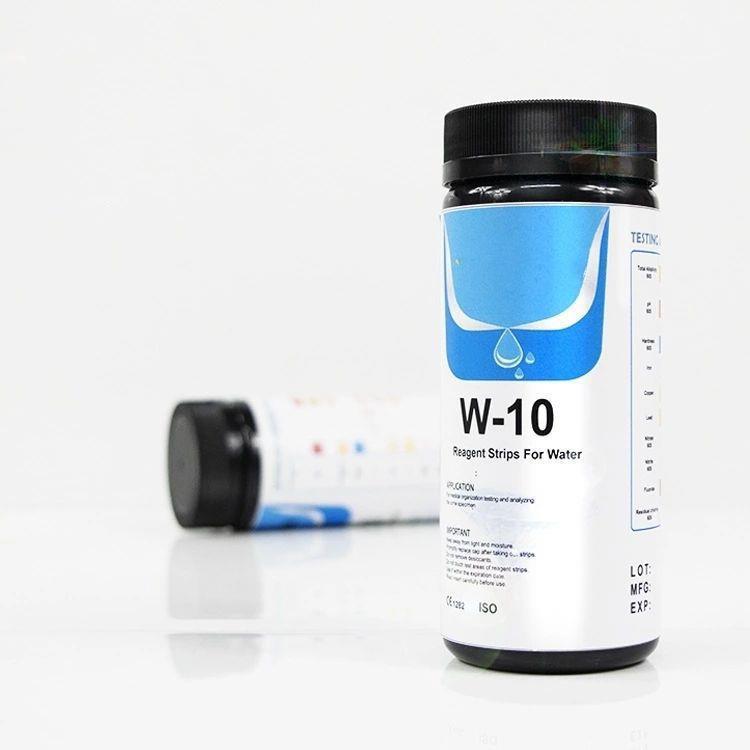 10-in-1 Pool-teststreifen, 100er-packung, Restchlor, Ph-wert, Alkalität, Trinkwasser, Quellwasser, Teichwasser