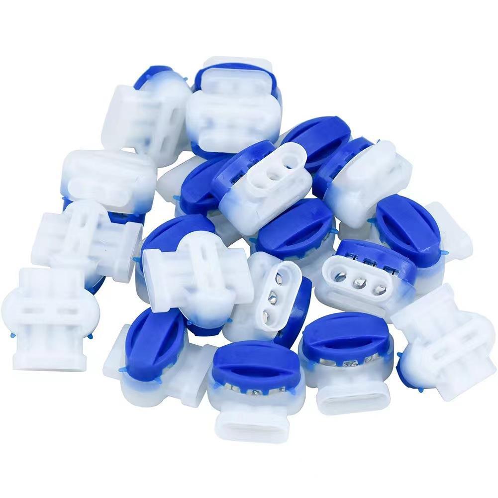 314-stecker Für Rasenmäher, Blauer, Wasserdichter, Selbstabisolierender Klemmenblock, 3-polige Klemme