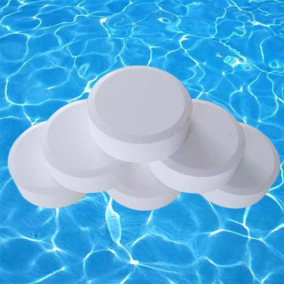 Desinfektionstabletten Für Schwimmbäder, Brausetabletten, Trichloriertes Desinfektionsmittel, Chlortabletten, Schnell Auflösend, 2 G