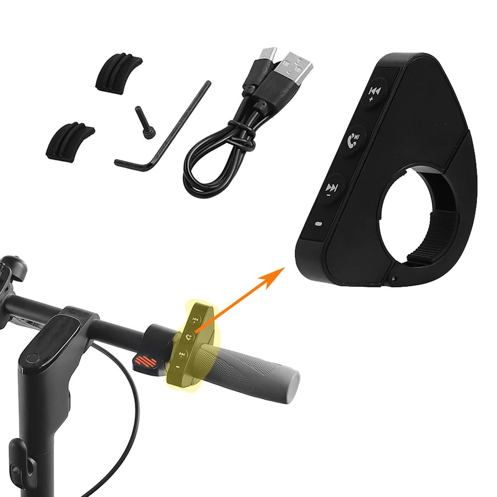Kabellose Bluetooth-lenkerfernbedienung, Kompatibel Mit E-scooter-helmen, Mountainbikes, Motorrädern, Zubehör