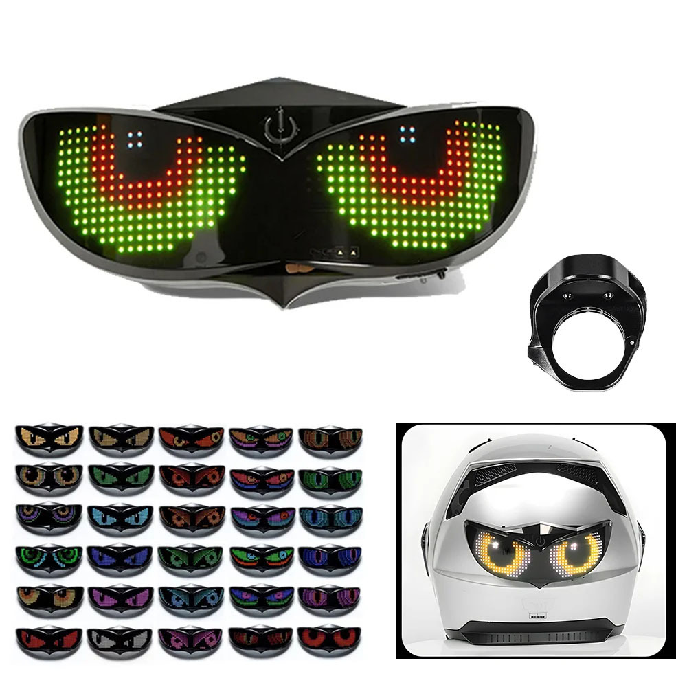Led-dämonenaugenlicht Für Fahrräder Und Motorräder, Helmwarnlicht, Dekoratives Rücklicht
