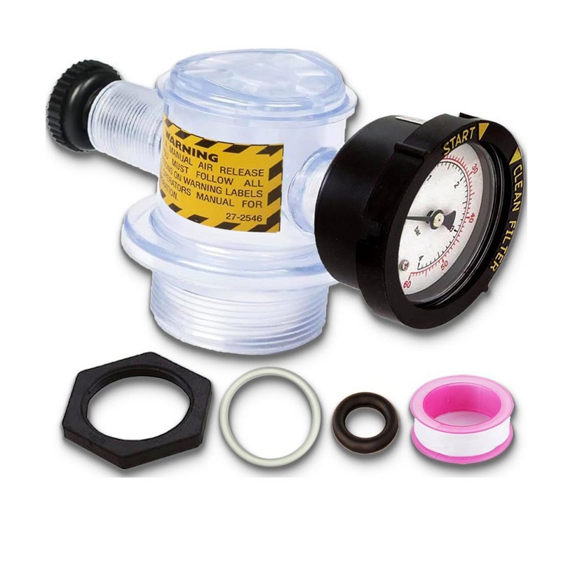 Manometer Und Manuelle Entlüftungseinheit, Kompatibel Mit Pentair 273564 Sandpumpenfilter, Ersatzteil