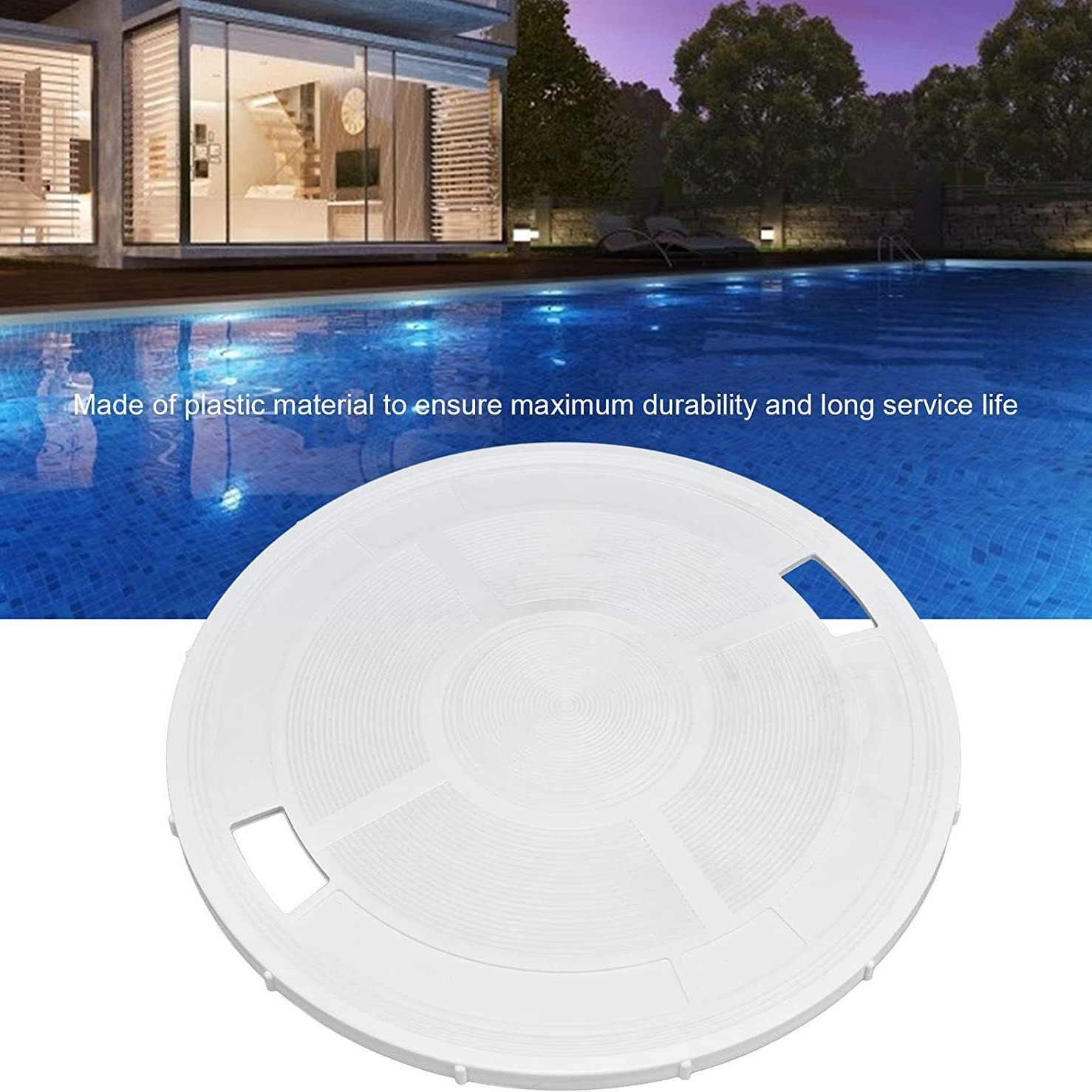 Pentair 9"-kompatible Skimmerabdeckung, Ersatzabdeckung, Poolskimmerzubehör