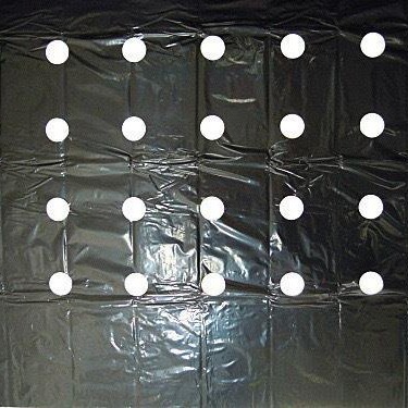 Perforierte Kunststofffolie Zum Mulchen, Pe-agrarfolie Für Den Export, Schwarze Folie, Isolierfolie, 95 X 10 M, Unkrautbekämpfung