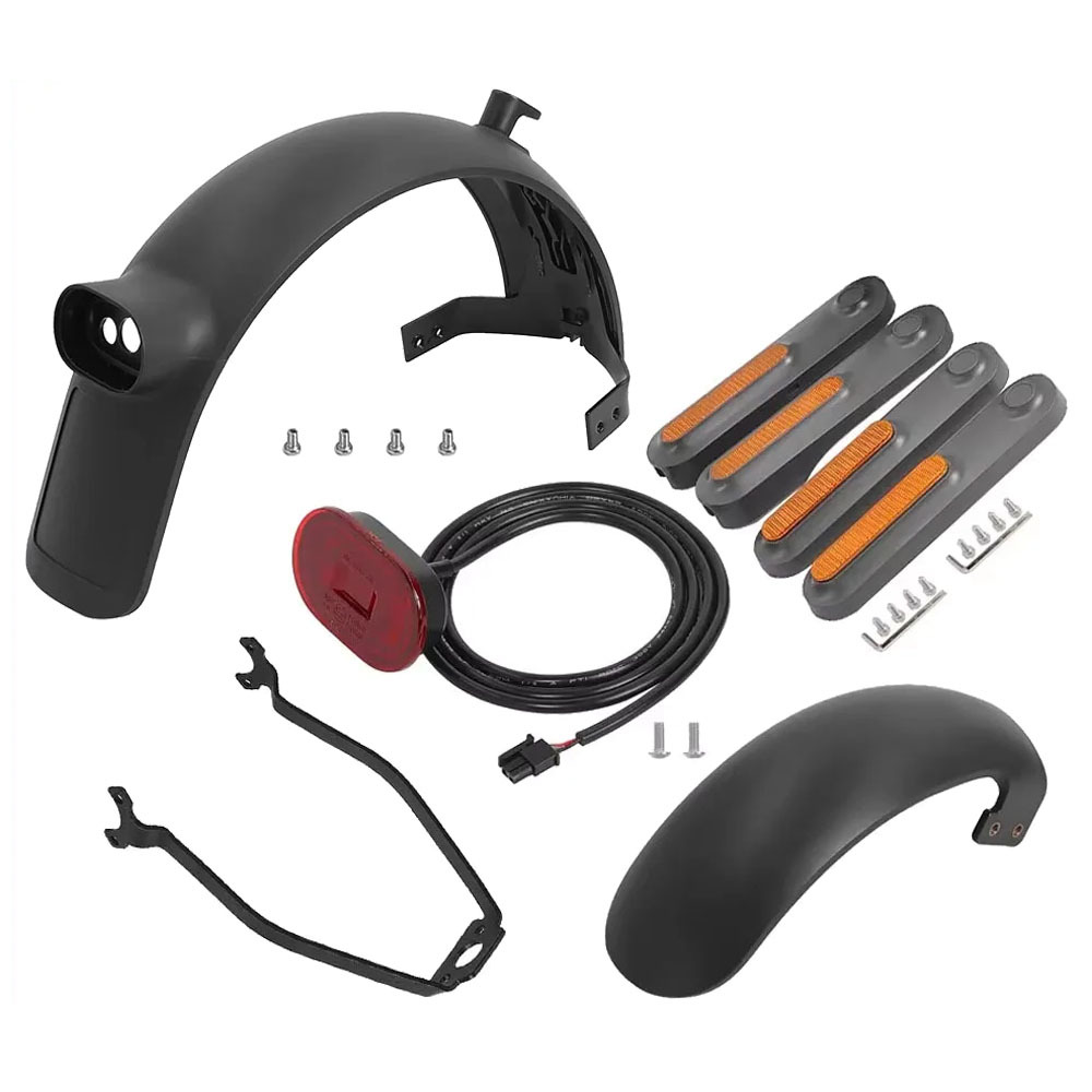 Schutzblechset (vorne/hinten) Mit Haken, Rücklichthalterung Und Dekorativen Reflektorabdeckungen Für Den Xiaomi 4 Ultra Scooter