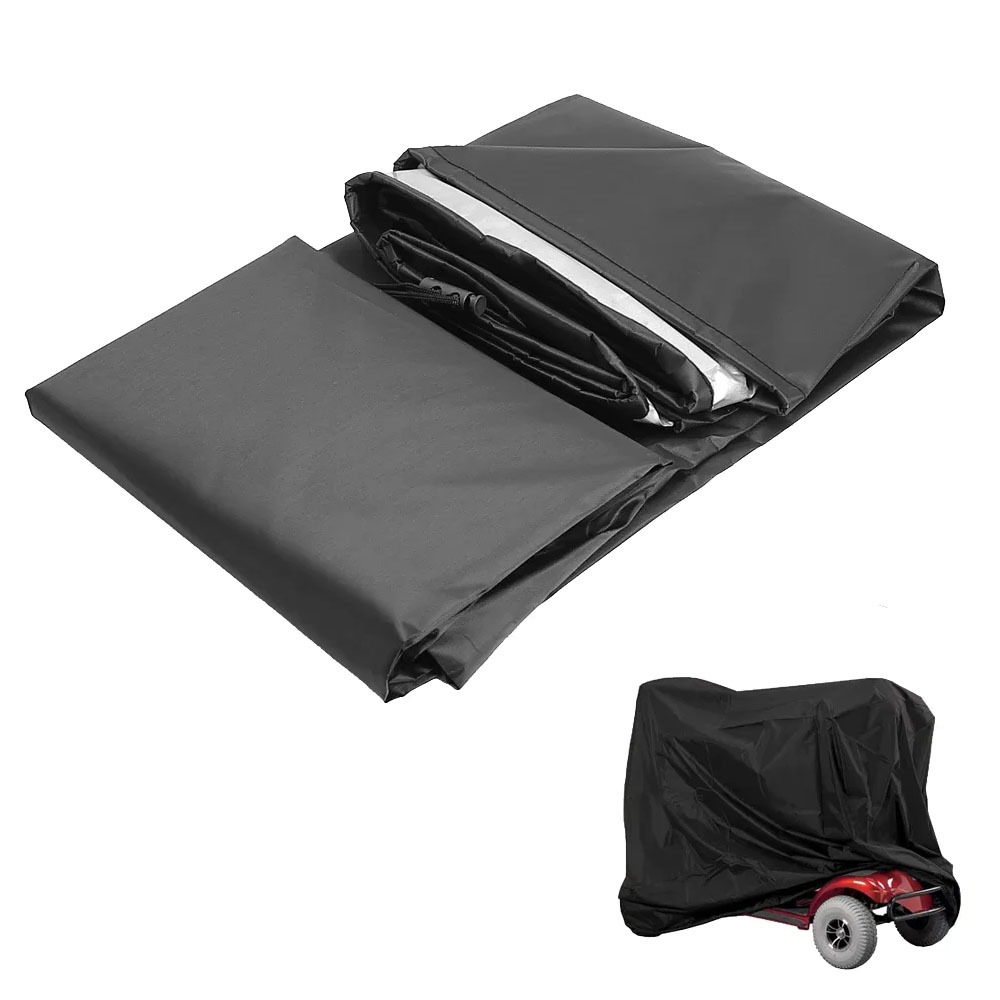 Schwarze, Staubdichte Und Uv-beständige Schutzhülle, Wasserdichtes 210d-silber, 142 X 66 X 91 Cm, Für Elektroroller Und Mountainbikes
