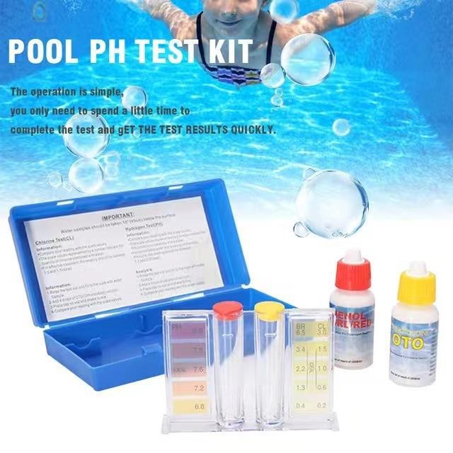 Schwimmbadwasser-testkit, Restchlor, Ph-wert, Testbox, Oto-reagenz