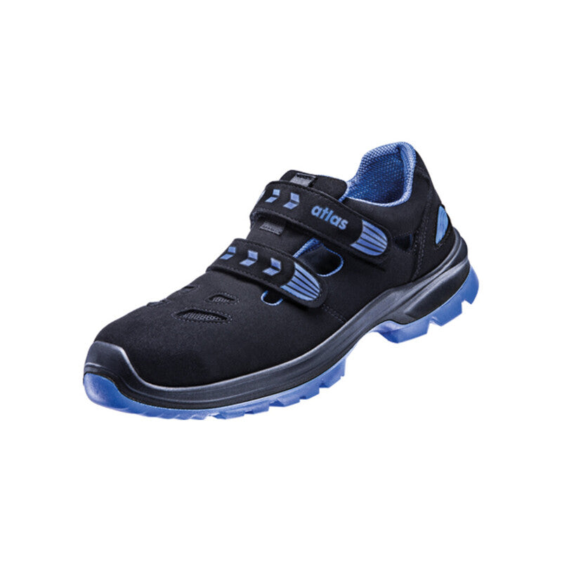 [gebraucht] B-ware Atlas Sandale Sl 465 Xp Esd S1p Schwarz Royalblau Sicherheitssandale Größe 45