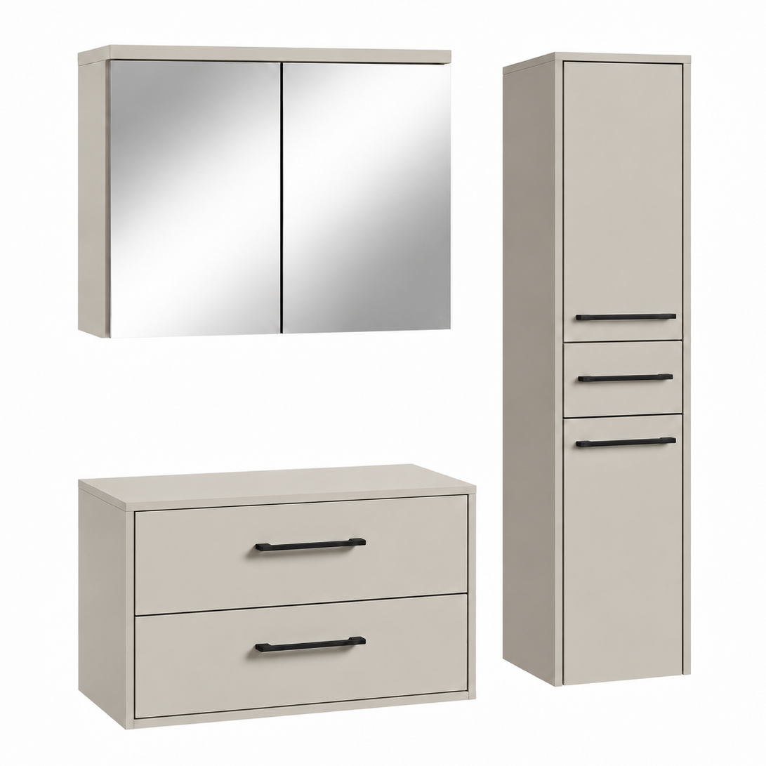 Badplaats Waschtischunterschrank-set Florence 80 X 46 Cm - Cashm