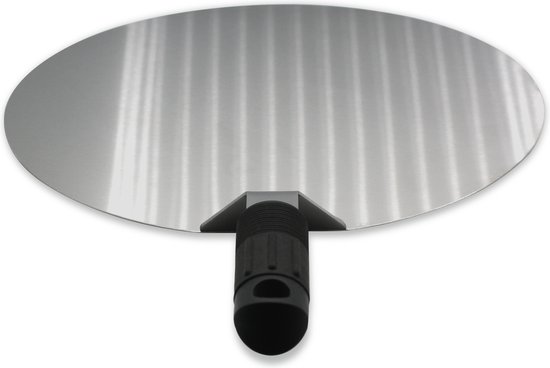 Burnic Pizzaschieber Aus Edelstahl – Rund – Für Grill Und Backofen – Pizzawender – Pvc-griff – Ø 30 Cm