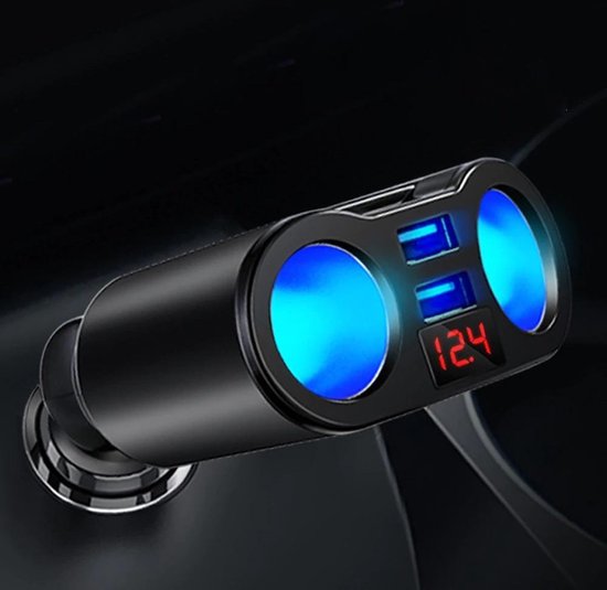 Zigarettenanzünder-splitter Fürs Auto – Usb-anschluss Fürs Auto – 2 Zigarettenanzünderbuchsen – Autoladegerät