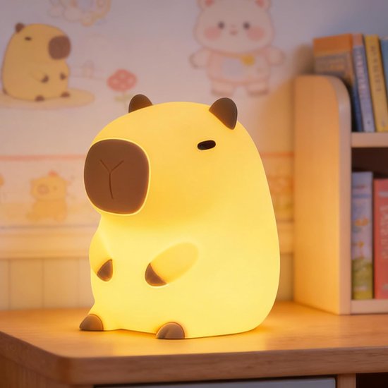Led-nachtlicht – Wiederaufladbares Nachtlicht Für Kinder Und Babys – Niedlich – 3 Dimmstufen – Silikon – Schlafzimmerlampe – Druck- Und Berührungslampe – Dimmbare Nachtlichter Für Kinder, Babys Und Er
