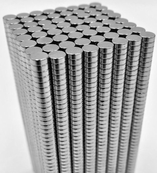 Superstarke Magnete – N50 – 5 X 2 Mm – 50 Stück – Neodym – Kleine Magnete – Rund – Silber – Stark – Kühlschrankmagnete – Whiteboard-magnete – Runde Magnete – Glänzend – Silberfarben