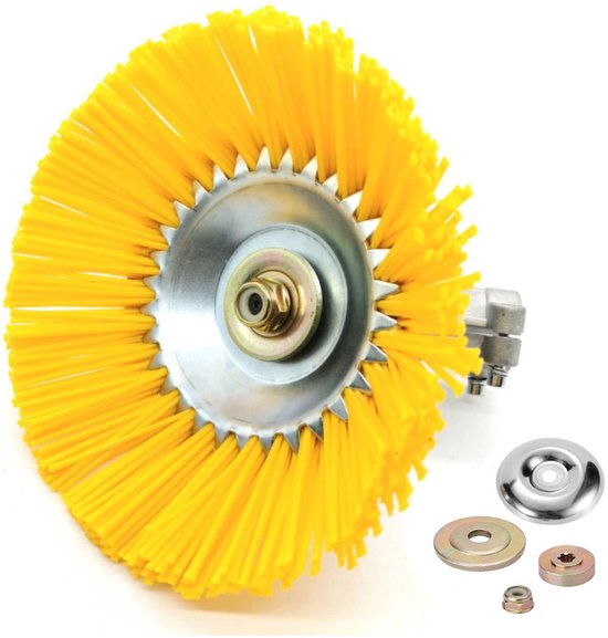 Unkrautbesen - Grasschere - Freischneider - Rasentrimmer - Elektrischer Rasentrimmer - Unkraut - Unkrautkratzer - Unkrautentferner - Unkrautstecher - 20 Cm - Max. 10.000 U/min - Nylon
