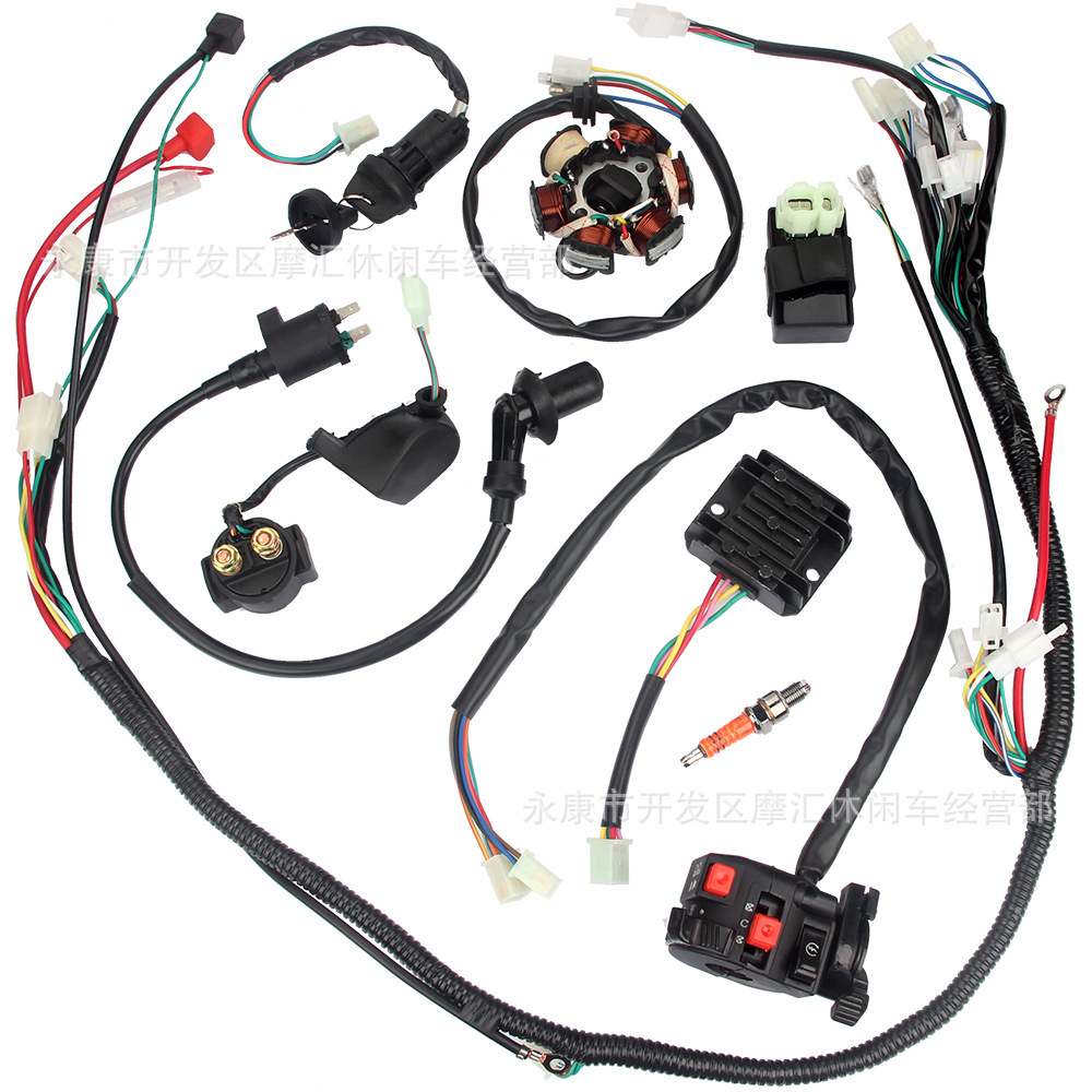 Atv 4wd Atv Zubehör Gy6 125cc 150cc Komplettes Fahrzeugkabelbaum-zündsystem Cdi-kit