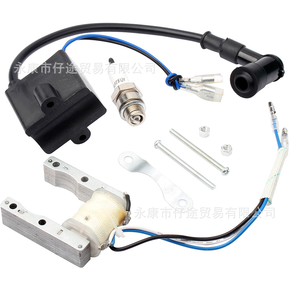 Mini-motorradmotor 50/80 Cm³ Zündspule Magnetzünder Hochspannungsspule Zündkerze Cdi-einheit