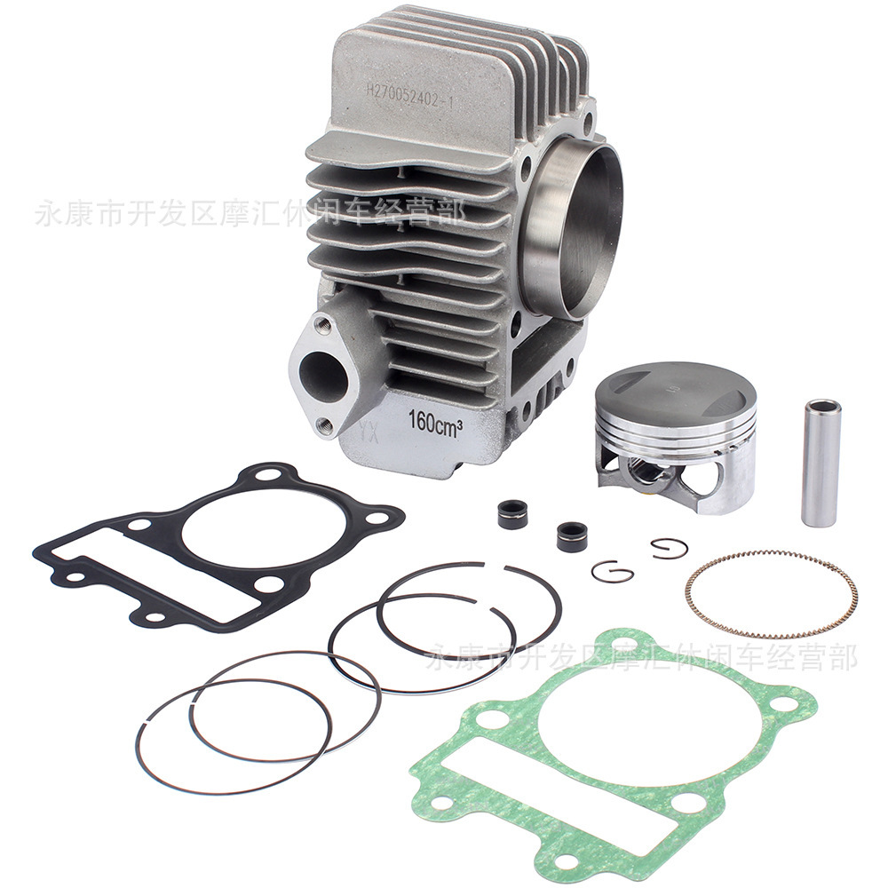 Motorradkompatibler Yinxiang Yx 160cc Motorzylinderblock, Kolben, Kolbenring, Kolbenbolzen, Obere Und Untere Zylinderkopfdichtung, Zylinderlaufbuchse.