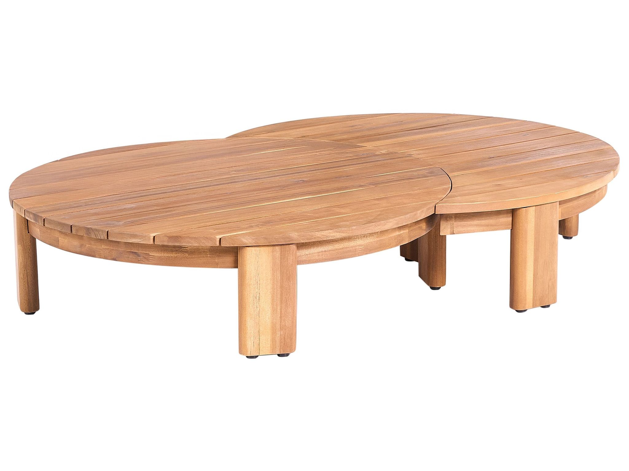 Outdoor Couchtisch Arzello 135 Cm 90 Cm Akazienholz Braun