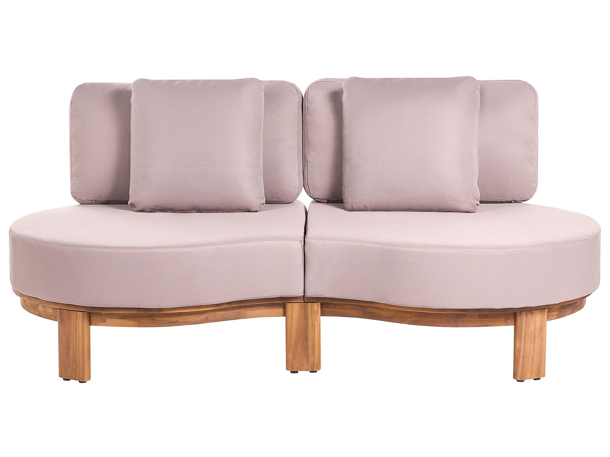 Gartensofa 2-sitzer Arzello Akazienholz Hellbraun