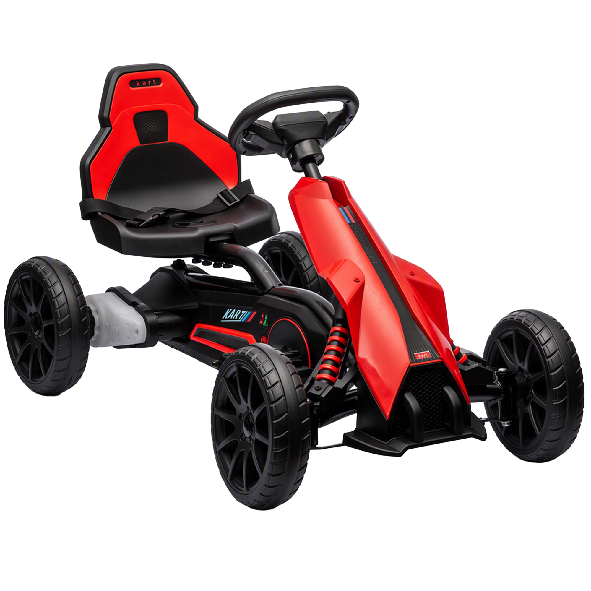Kinder Elektro Gokart 12 V 3-5km/h Go Kart Für 3-8 Jahre, Rot