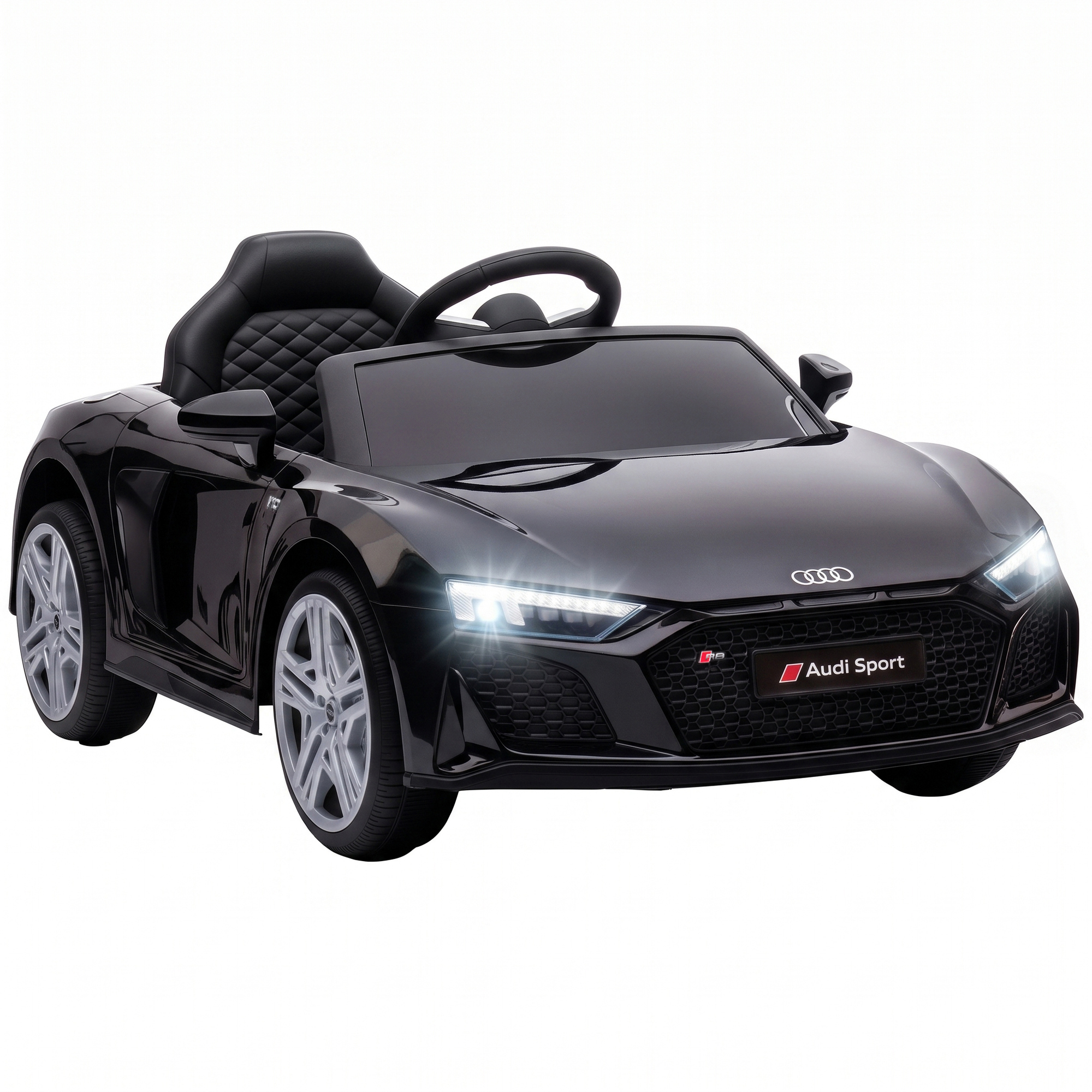 12v Elektro-kinderauto – Audi R8 Spyder – 2 Motoren – Schwarz