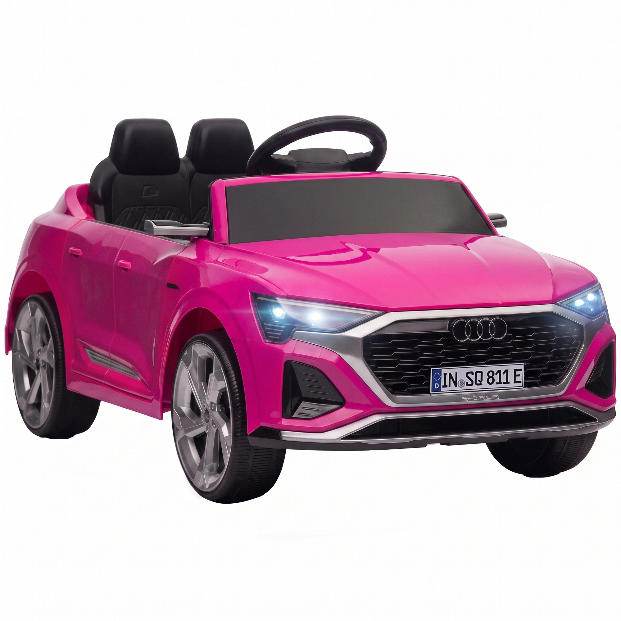Kinder Elektroauto 12v Kinderauto Mit Fernbedienung 2 Motor Sanftanlauf 4-rad-federung Led-scheinwerfern Hupe Musik