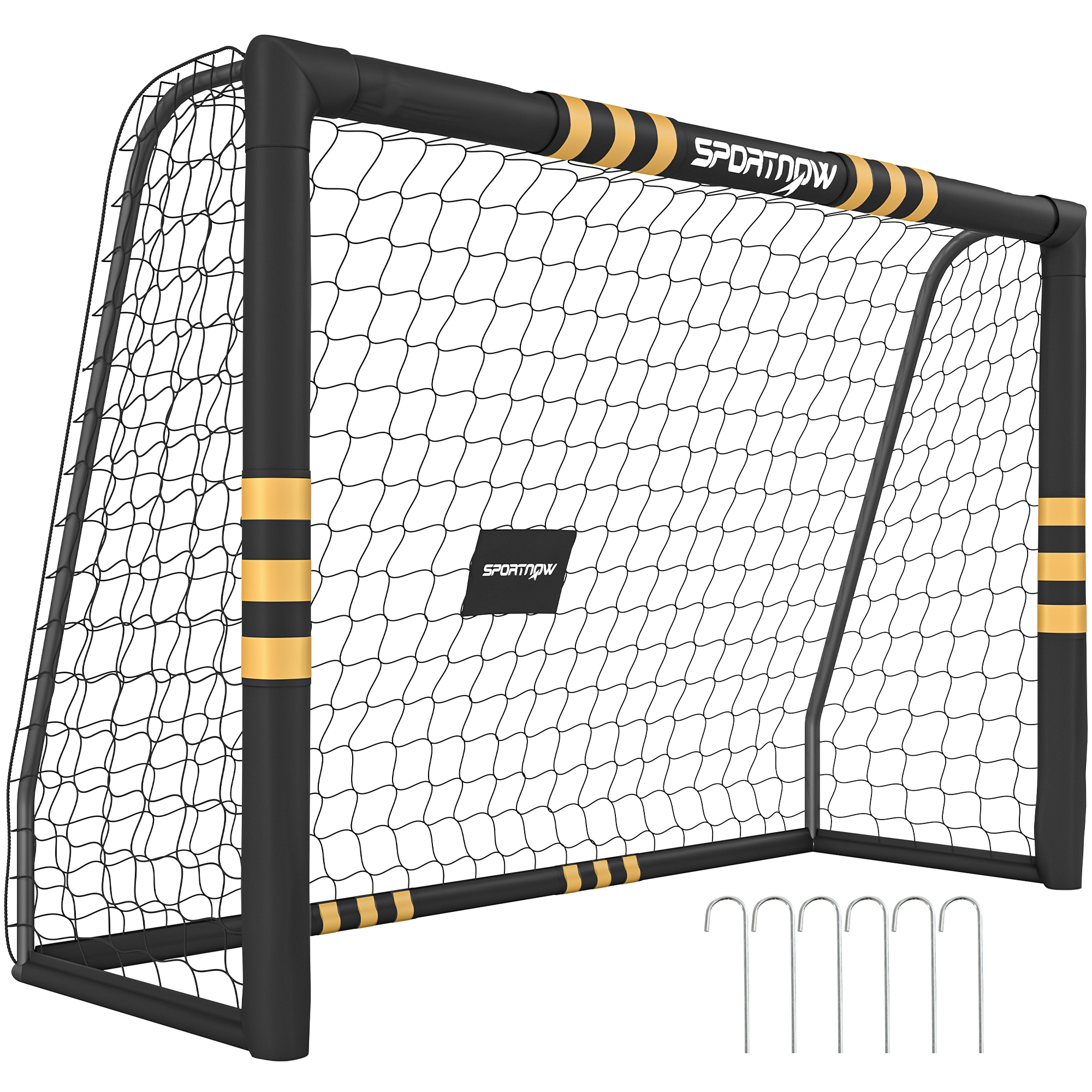 Fußballtor Mit Schutzschaumstoff, 2,4 X 1,6 M, Gelb