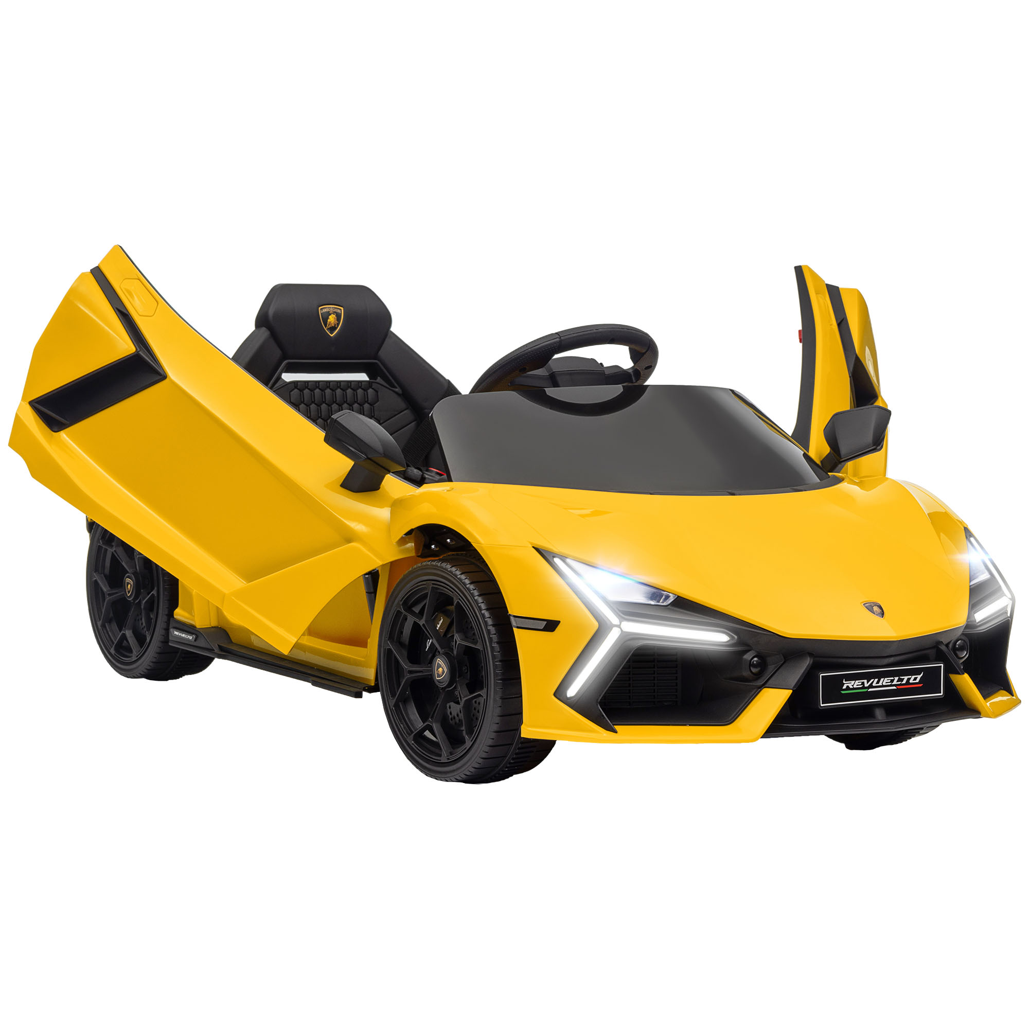 Lamborghini Elektroauto (12v, Lizenziert) – Testbericht: Ferngesteuertes Elektrofahrzeug, Geschwindigkeit 3–5 Km/h, Altersempfehlung: 3–5 Jahre, Farbe: Gelb