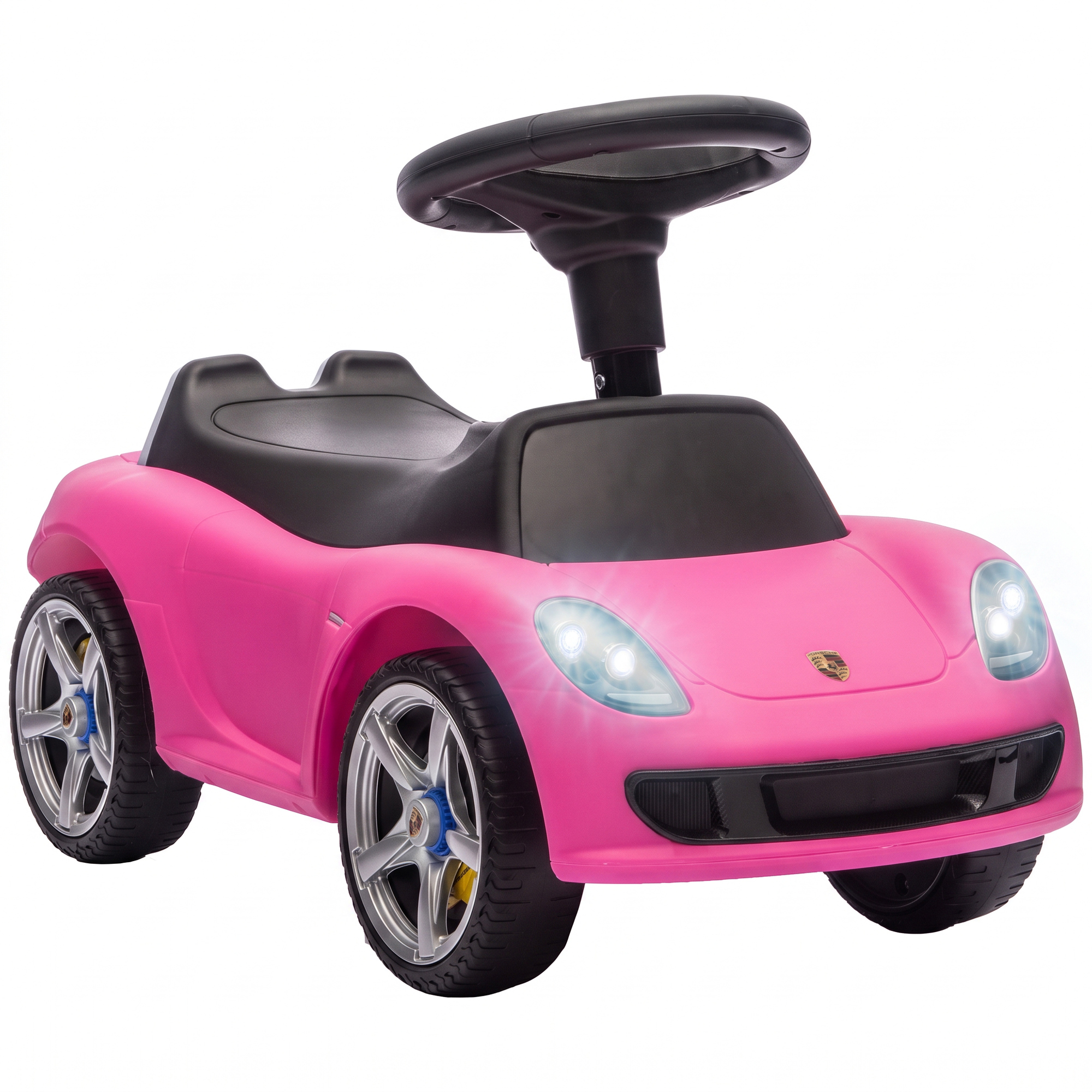Rutschauto Kinder Porsche Rutschfahrzeug Mit Hupe Licht Motorgeräuschen, Für 18–36 Monate, Rosa