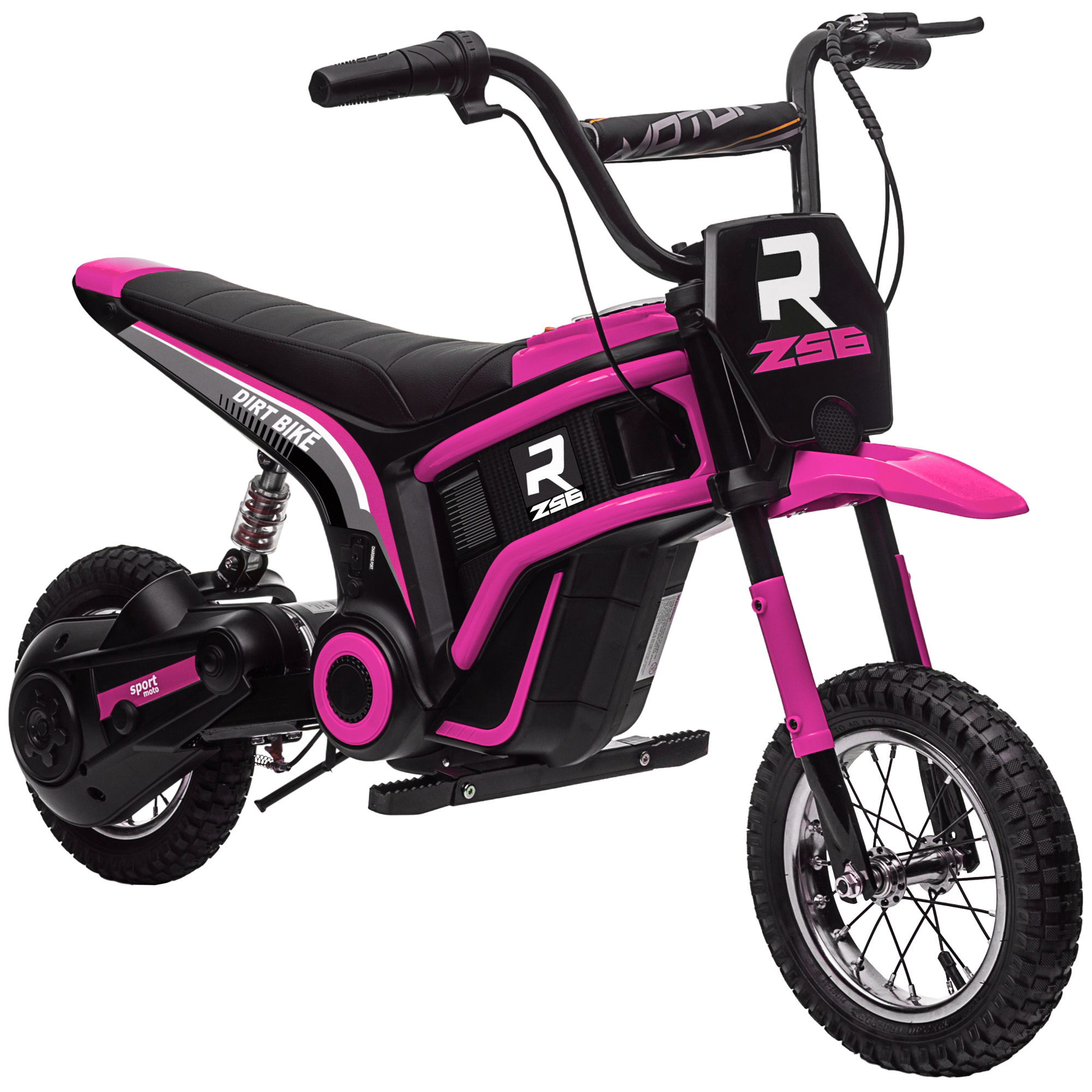 Elektrisches Kinder-motocross-bike, 350 W, 12 V Akku, Alter 8-12 Jahre, Pink