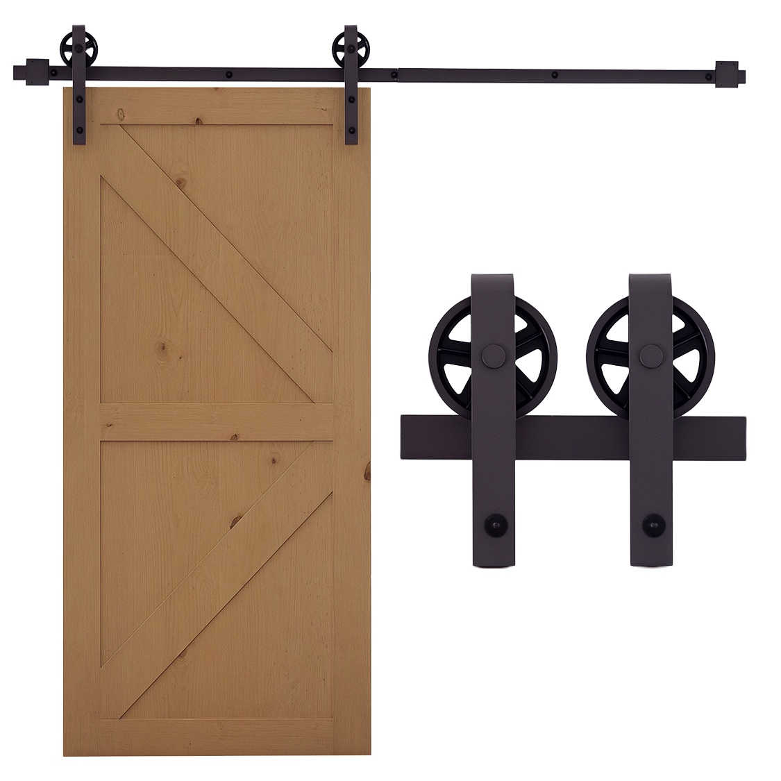 Schiebetürschienen-set, Scheunenbeschläge, Schiebetür Aus Kohlenstoffstahl, Café