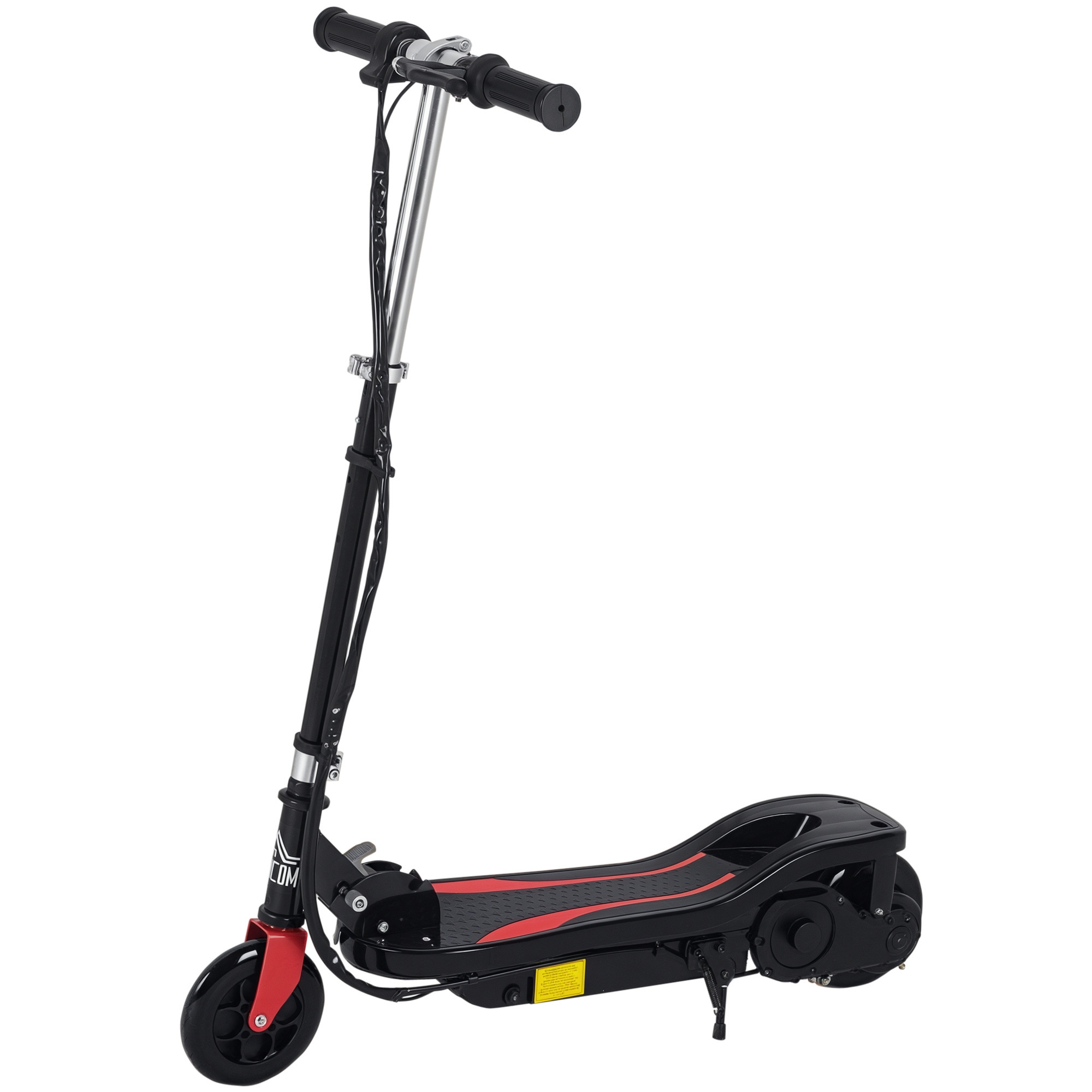 Klappbarer Elektroroller Für Kinder Ab 7 Jahren, 120 W, Höchstgeschwindigkeit 12 Km/h, 75 X 36 X 82–93 Cm, Schwarz