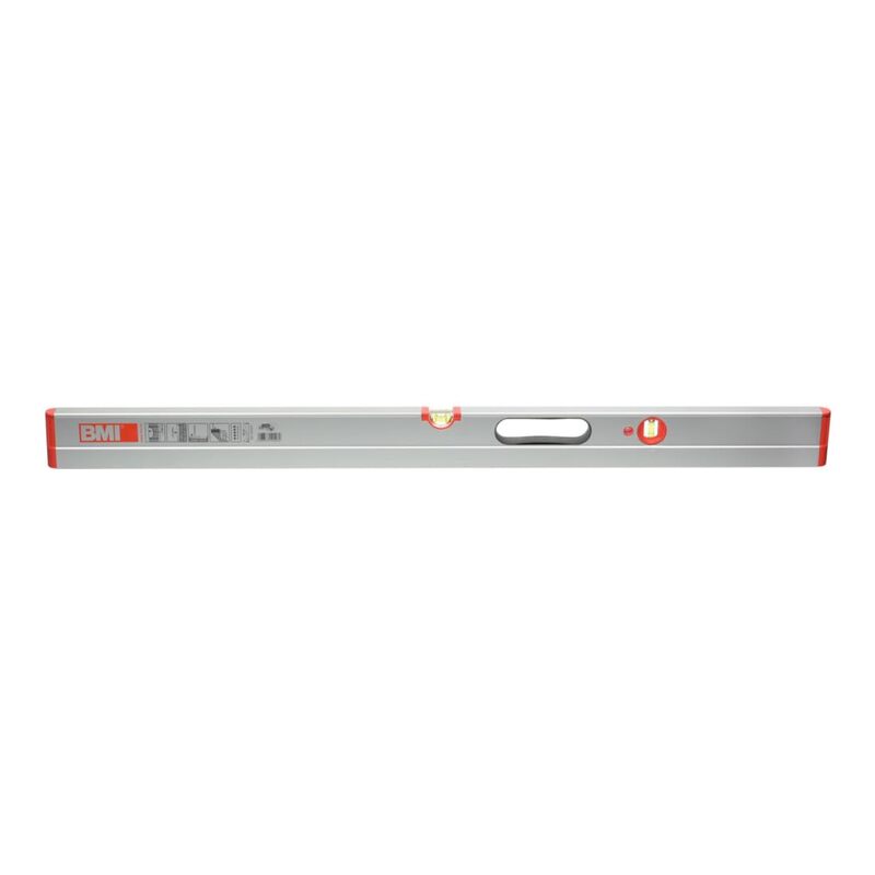 [neuwertig] B-ware Bmi Wasserwaage Libelle Nivelliergerät 180cm Aluminium 4-kammer-profil Robust