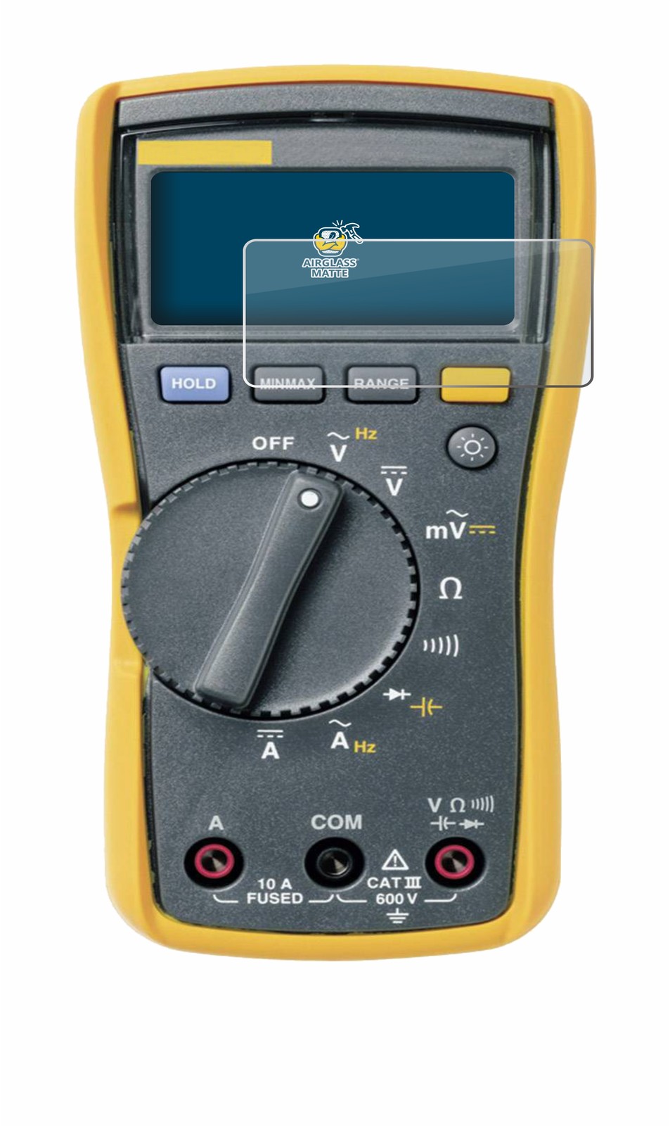 Panzerfolie Schutzglas matt für Fluke MultiMeter 115 Displayschutz Bild 5