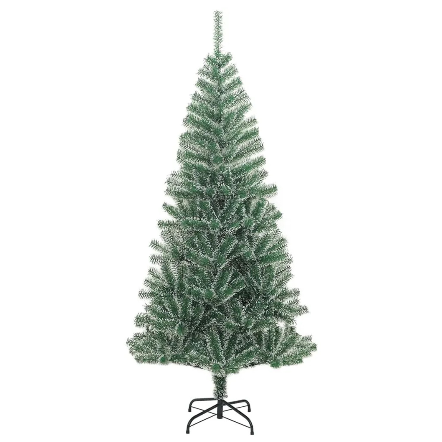 vidaXL Künstlicher Weihnachtsbaum Beschneit Grün 180 cm