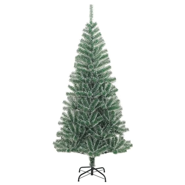 vidaXL Künstlicher Weihnachtsbaum Beschneit Grün 180 cm