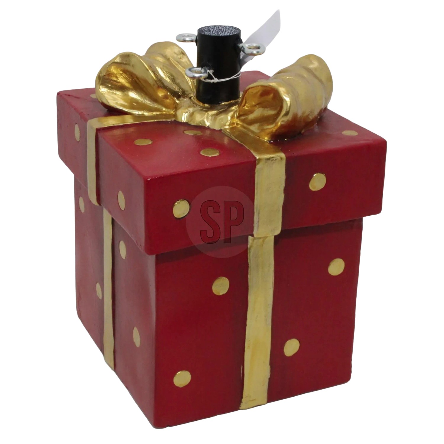 Weihnachtsbaumständer 26 cm x 26 cm x 36 cm Rot-Gold